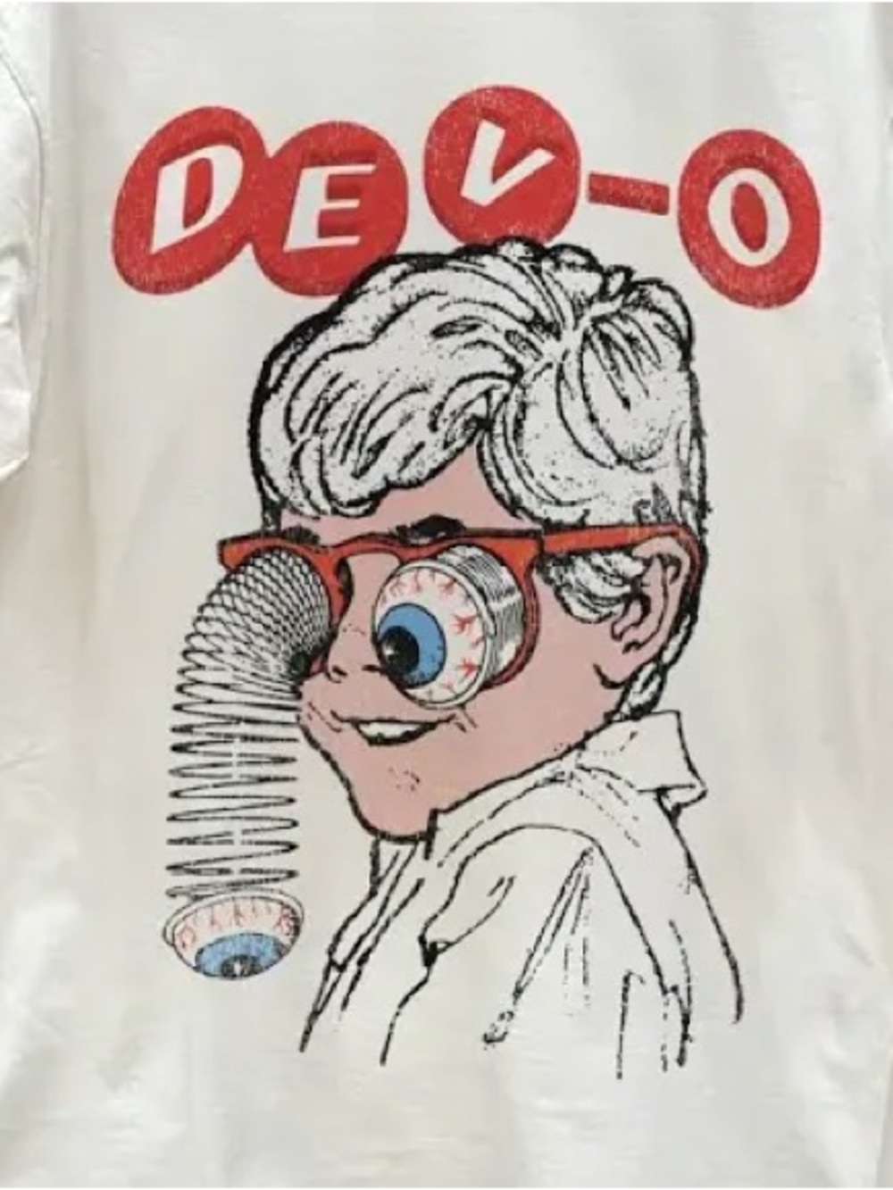 Devo Band “Slinky Eyes” Graphic T-Shirt Size XL New